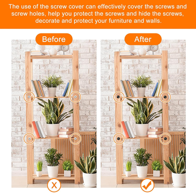 #ad 150Pcs Screw Cover Caps Plastic Hinged Screw Covers Snap Washer Covers Scre... $20.22