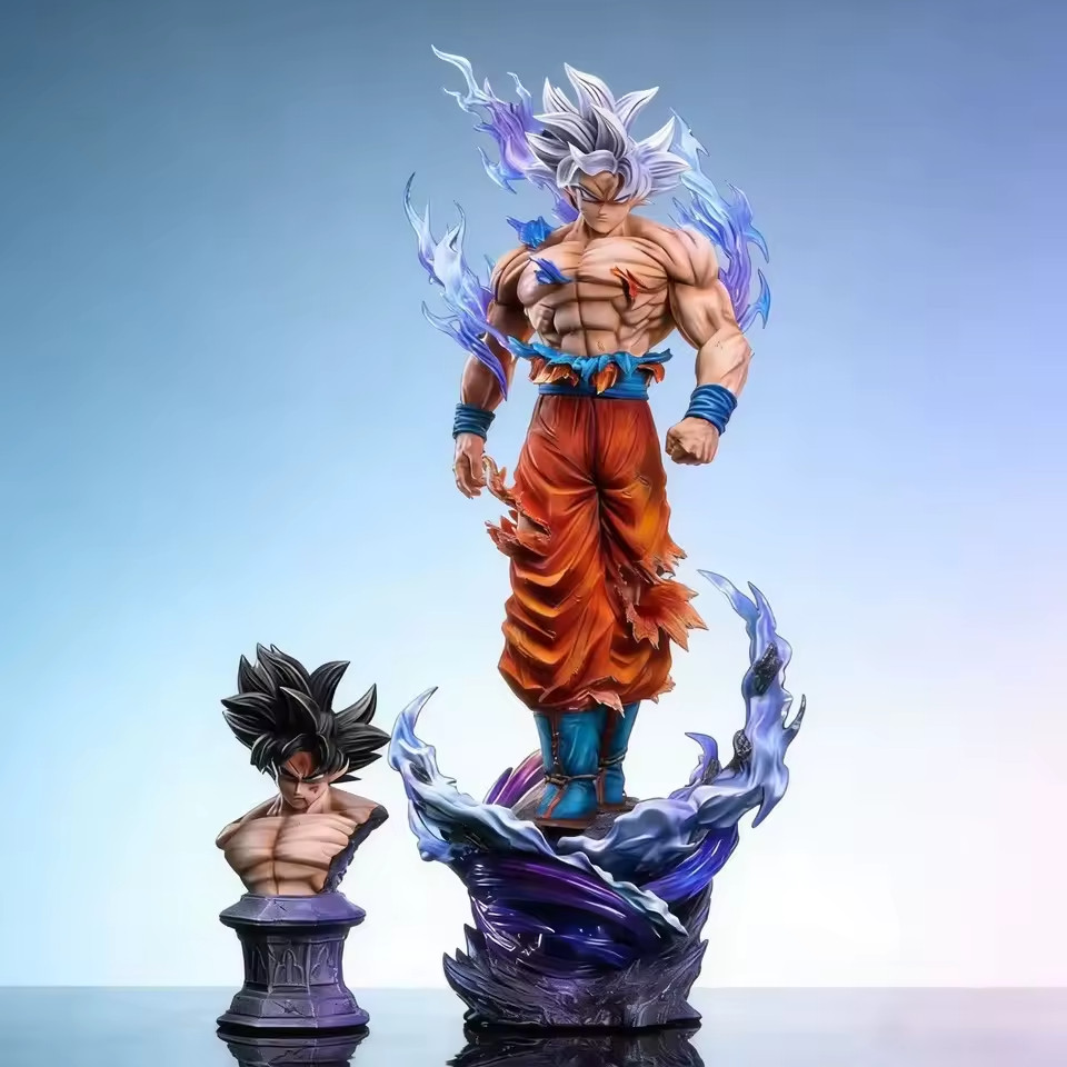 Figurine Son Goku Ultra Instinct DB Super en PVC de 42cm pour collectionneurs