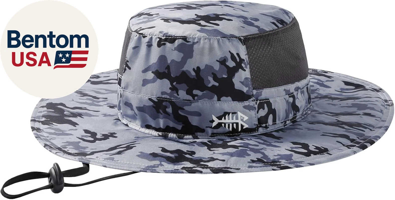 UPF 50+ Fishing Sun Hat Water Resistant Unisex Wide Brim Bucket Boonie Hat for H