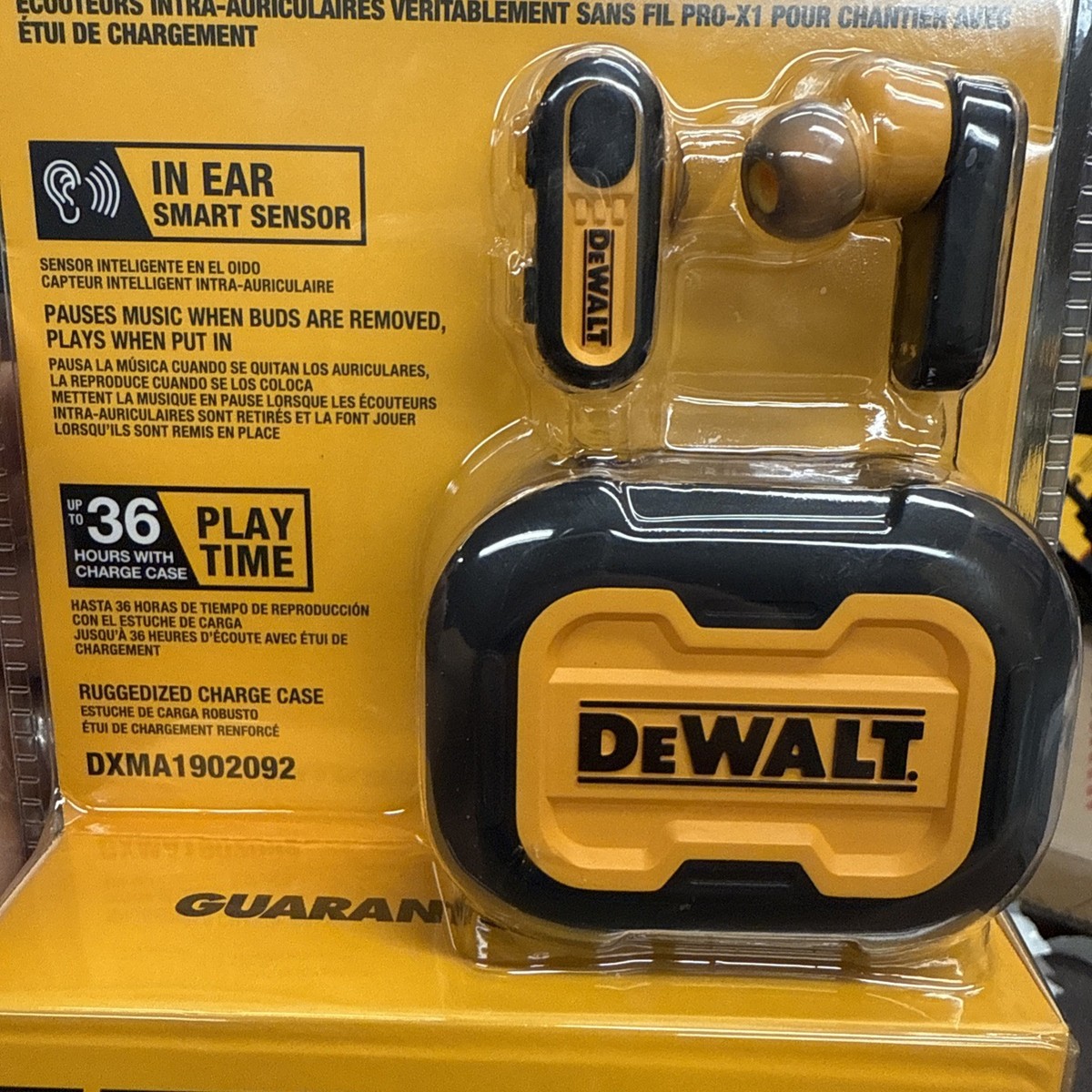 DEWALT イヤーマフ 防音 Bluetooth 付き DEWALT Bluetooth Hearing Protector Earmuffs, 25 dB Noise