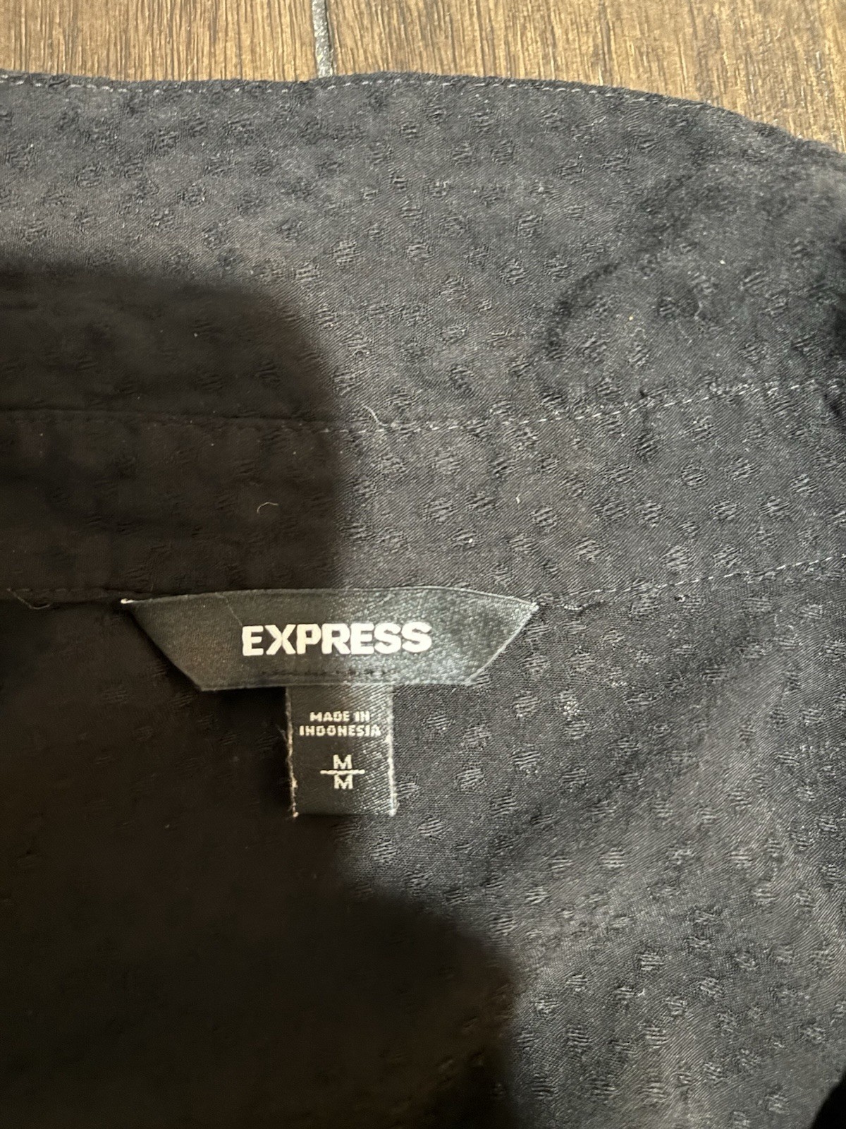 Express Women's Black Collared Button Front Long … - image 7