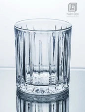 CrystalHouz Lead Free Crystal Whiskey Glass Tumbler (Set of 4), 11 Oz