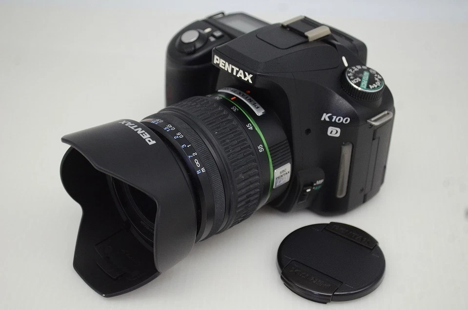 PENTAX K100D 6.1MP Digital Camera Black Body w/ 18-55mm AL Lens #251023r - Image 2 of 4