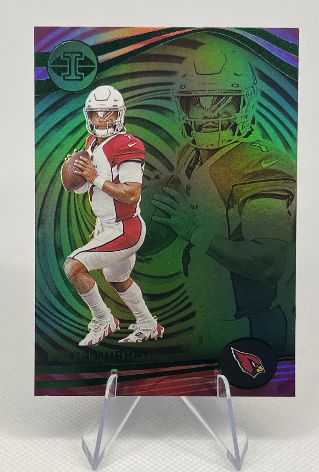 2023 Panini Illusions #2 Kyler Murray Emerald Trophy Collection Cardinals