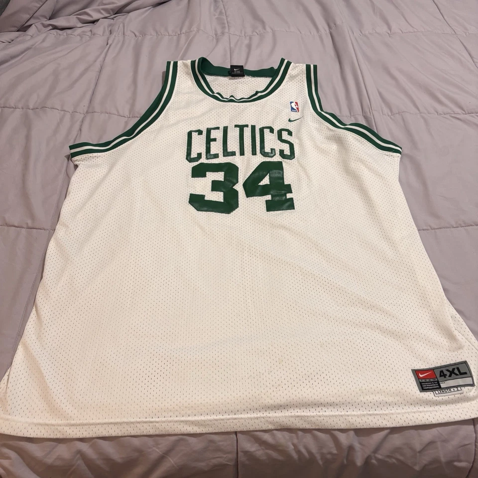 Camiseta deportiva de baloncesto Nike Paul Pierce Boston Celtics Swingman blanca talla 4XL Foto 3 de 4