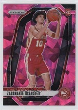 2024-25 Panini Prizm Pink Ice Prizm Zaccharie Risacher #265 2l8