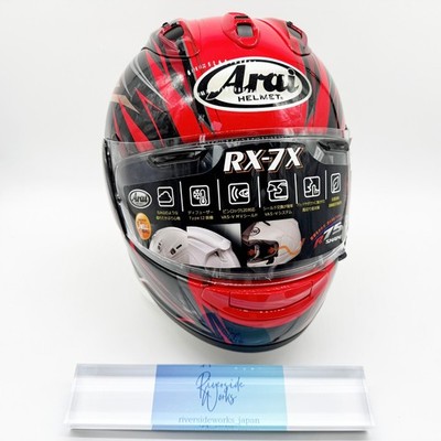 Arai Radical Red Full face helmet Corsair-X Japan RX-7X Size L 59