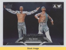 2023 AEW All Elite Wrestling Silver Foil Austin Gunn Colten Patch Tag READ 11q6