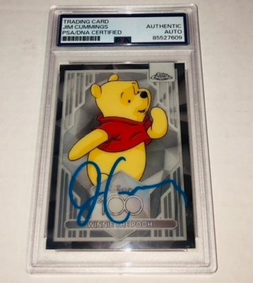 Jim Cummings Winnie The Pooh Topps Chrome Disney 100 #33 Signed