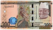 GAMBIA P-36a 200 Dalasis 2015 UNC