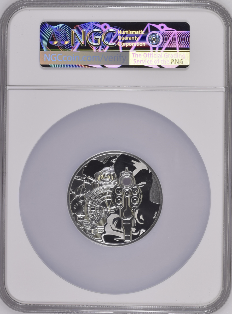 IAN FLEMING JAMES BOND 1 Oz SILVER COIN 1000 FRANCS CAMEROON