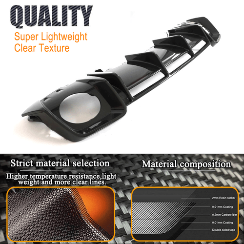 Se adapta a Audi R8 V10 2022-24 Dry Carbon parachoques trasero difusor difusor trasero - Imagen 9 de 14
