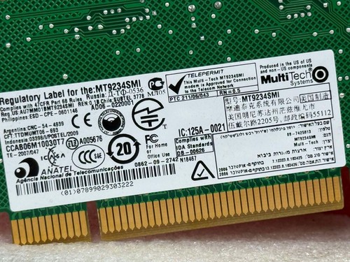 Multi-TECH MT9234ZPX-UPCI World Modem Uniwersalny PCI V.92 - Zdjęcie 6 z 8