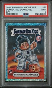 2024 Bowman Chrome JASSON DOMINGUEZ BGP-11 Garbage Pail Kids GPK MOJO MEGA PSA 9