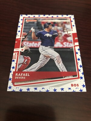 2020 Panini Donruss Rafael Devers Blue Stars Parallel Variation Sp #164 *Mint*