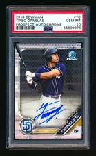 2019 BOWMAN CHROME TIRSO ORNELAS RC AUTO AUTOGRAPH PADRES ROOKIE PSA 10 GEM MINT