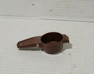 Vtg Tupperware #879-8 Brown Small Sifter/Tea Steeper/Strainer 5'' long