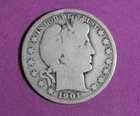 Estate  Find  1901-S Barber Half Dollar  #P19330