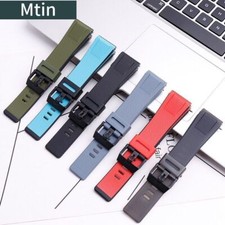 24mm Resin Nylon Strap For Casio GA2000 PRG650 PRW6600 Watchband Light Blue Red