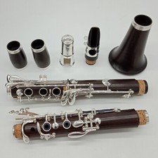 17 keys with mouthpiece Ebony Bb E12F student clarinet silver-plated keys