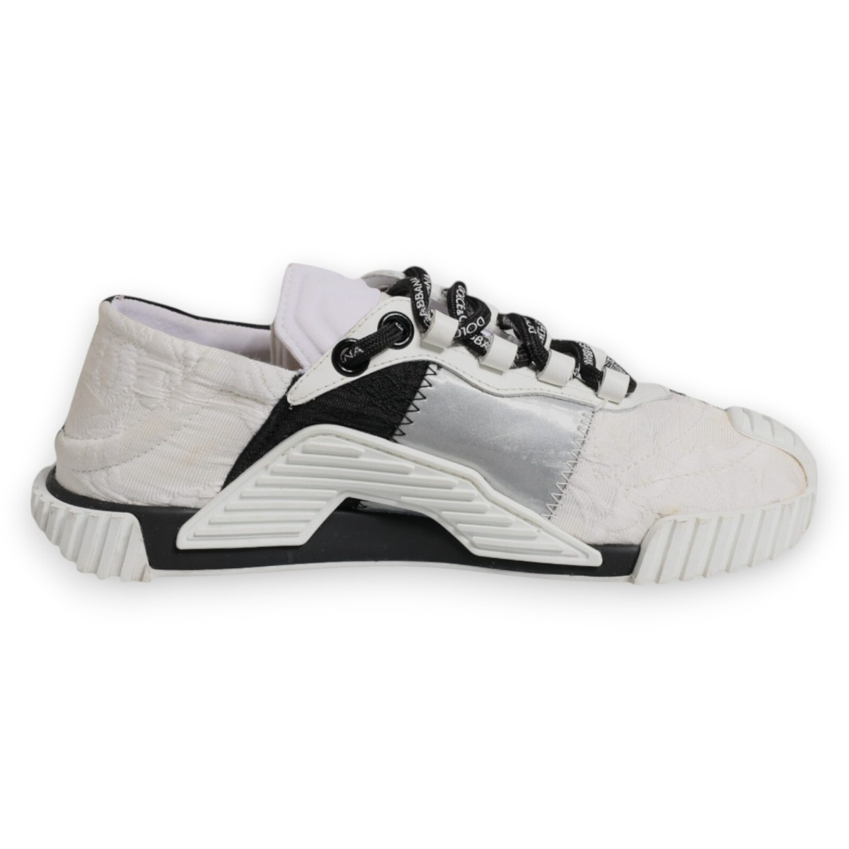 DOLCE & GABBANA Shoes White Black NS1 Low Top Sneakers EU35 / US4