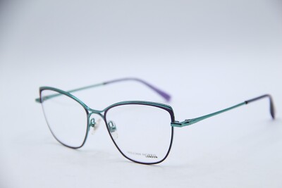 NEW WILLIAM MORRIS LN50291 GREEN PURPLE AUTHENTIC DESIGNER EYEGLASSES 53-17