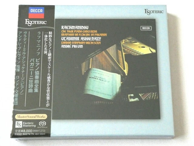 ESOTERIC Ashkenazy Previn LSO Rachmaninov Piano Concertos 2 SACD Hybrid JAPAN