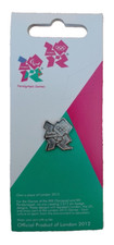 LONDON 2012 OLYMPIC MINI LOGO SILVER PIN BADGE BRAND NEW!