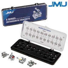 20/Set Orthodontic Metal Brackets Braces Standard Roth/MBT .022/.018 Hooks 3-4-5