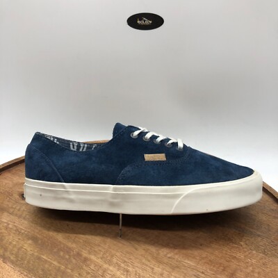 VANS Men's Shoe Authentic Decon Scotcguard Blue Suede Low