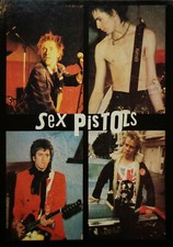 SEX PISTOLS Postcard 4 Faces Original UNDEGROUND 1980s Made in England U646 Mint