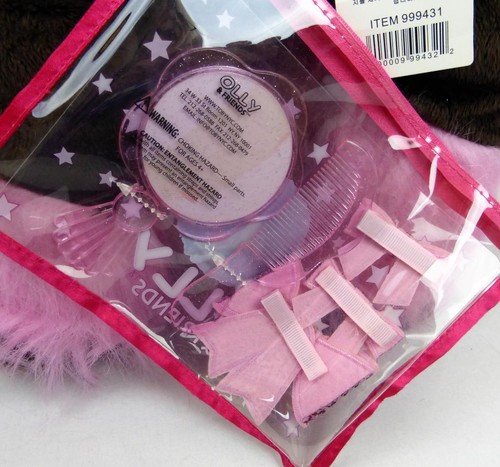 Olly & Friends Brown Pony Horse Purse Pink Accesories Case Comb Mirror Bows New - Picture 6 of 6