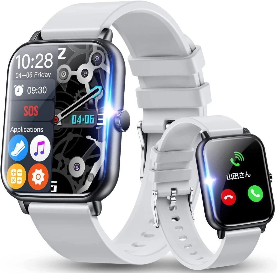 Unisex Smart Watch with Bluetooth Call Function 1.7 Inch Large