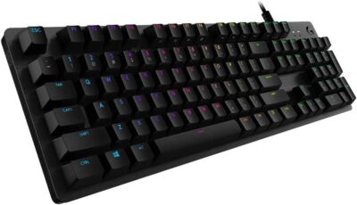 Logitech G512 mechanische Gaming-Tastatur, GX-Blue, US QWERTY-Layout - Schwarz
