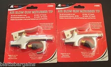 2 ATE PROFESSIONAL AIR BLOW GUNS WITH RUBBER TIP 12093 GUN HOSE FITTINGS SPRAY 