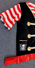 Childs Pirate Costume AGES 3 TO 6 CHILDREN'S VEST SKULL BUTTONS Melissa  Doug