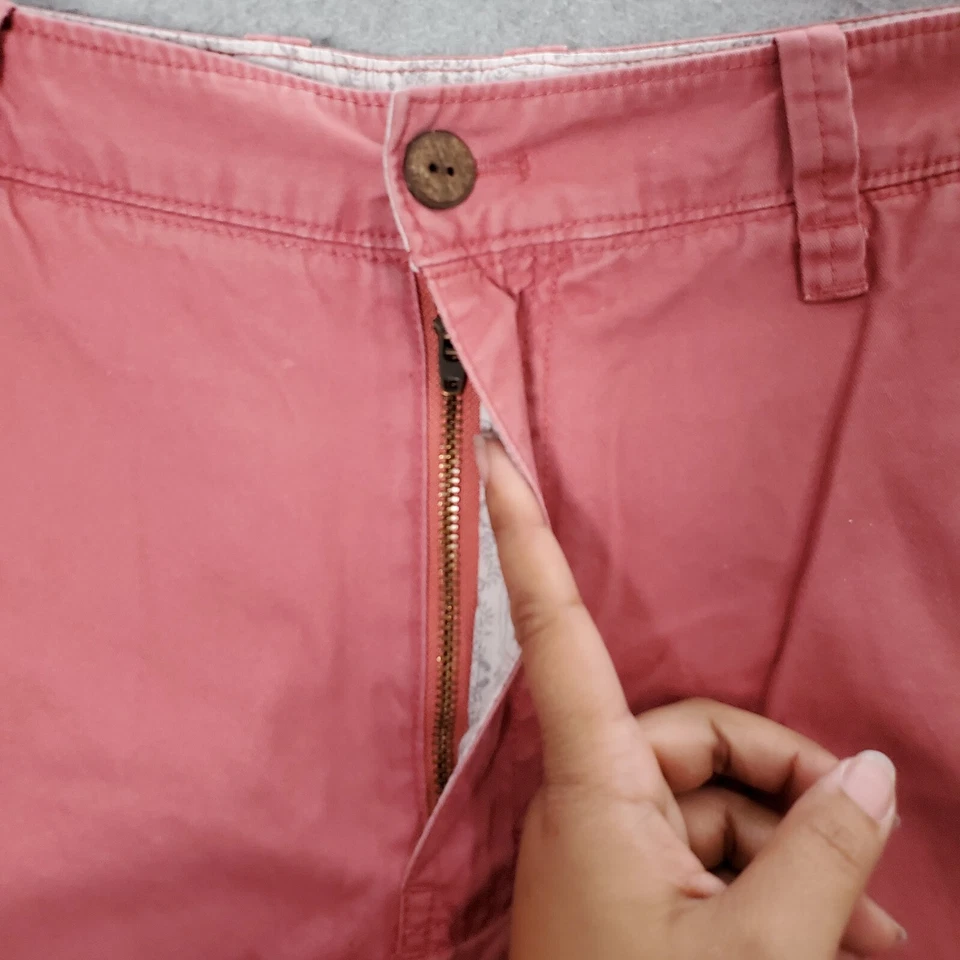 Reyn Spooner 男式短裤 34 三文鱼夏威夷斜纹布休闲 9 英寸内缝 — 第 2/4 张图片