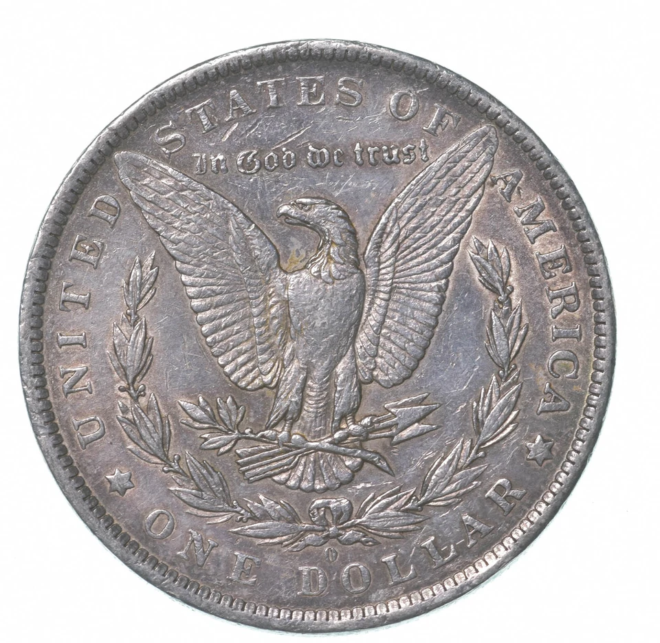 1883-O Morgan Silver Dollar Misaligned Die ERROR *4349 - Image 2 of 3