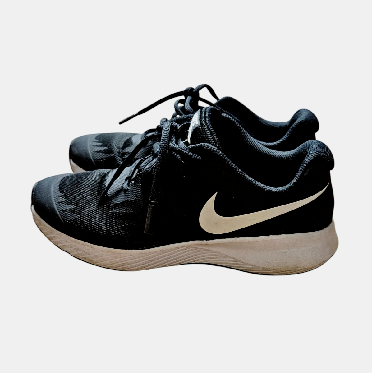 Nike Star Runner GS Lace-Up Sneakers Black/White-Volt US 907254-001