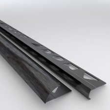 10 X Tile Trim Brushed Black L-Shape/Square Edge, Box, Round/Quadrant, Triangle