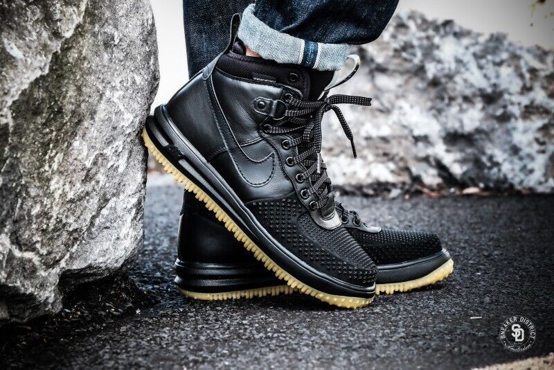 pesado Suave Retirarse NIKE LUNAR AIR FORCE 1 DuckBoot Black Gum DUCK BOOT 805899-003 | eBay