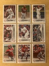 Reds 2022 Topps Series 1, 2, & Update Base Team Set *33 cards* Lodolo Greene RC