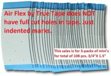 AIR FLEX Adhesive Tape Mini Tabs Head bond hair piece 108 Pcs