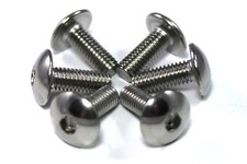 6x Stainless Steel Motorcycle Fairing Bolts m6 x 16mm Pan Button Allen Key Bolt