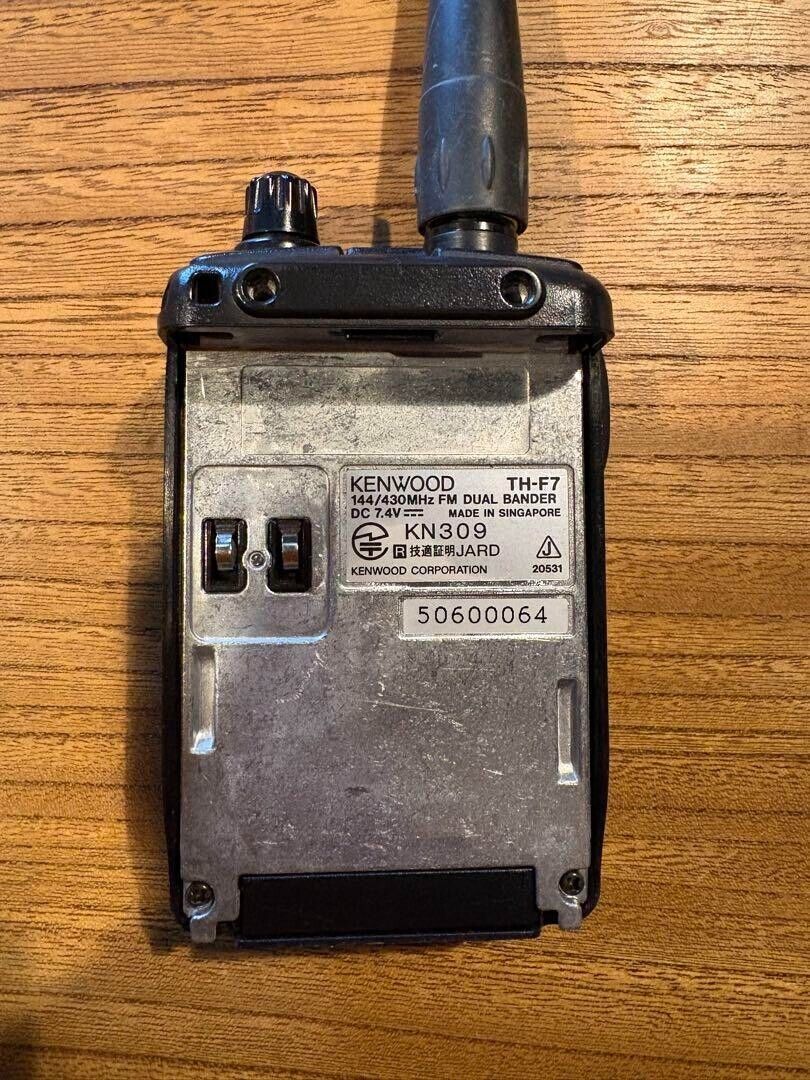 KENWOOD TH-F7 Handy 144/430Hz FM Dual Bander Transceive KENWOOD TH-F7 Handy 144/430Hz FM Dual Bander Transceive
