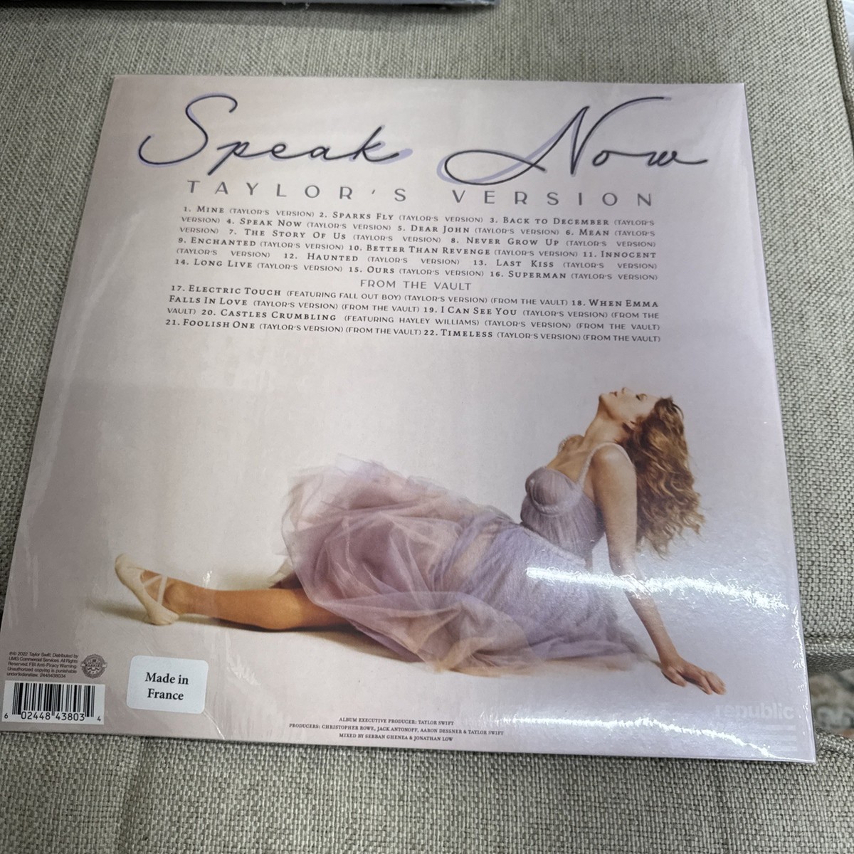 Taylor Swift - Speak Nowアナログレコード Taylor Swift - Speak Now[2 LP] - Amazon.com Music