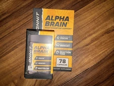 ONNIT ALPHA BRAIN Memory & Focus 78 Capsules  Mental Clarity /Flow State 04/2027