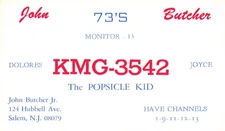 Salem New Jersey KMG-3542 QSL Radio Card Postcard