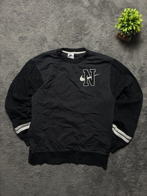 Nike Sportswear Retro Varsity Fleece Sweatshirt   Black/Off Noir   Gr. S