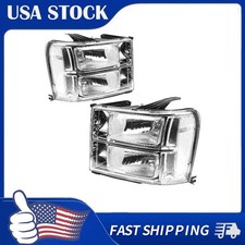 Headlight Assembly For 07-14 Gmc Sierra 1500 2500hd 3500hd Halogen Gm2502283